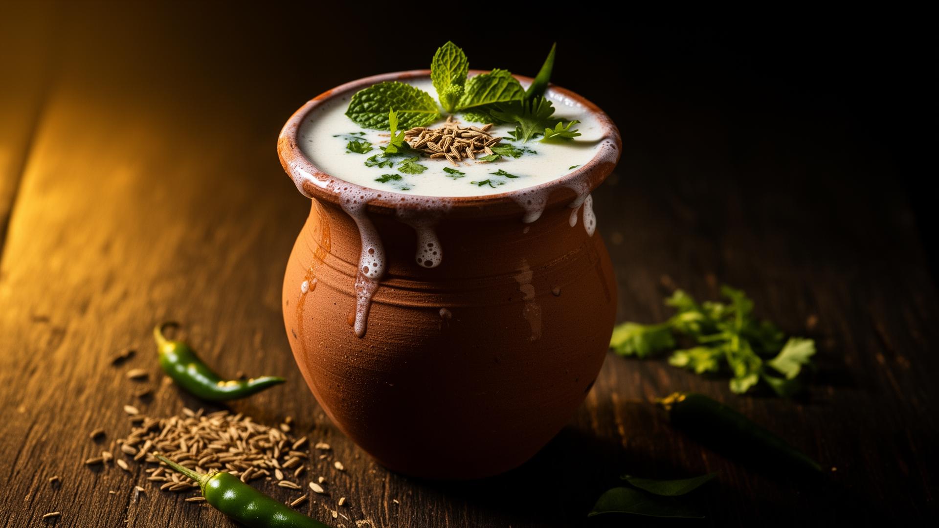 Krishna Bhog mattha in earthen pot